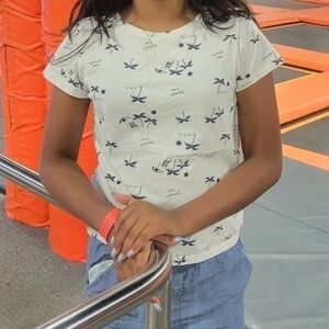 OLD Navy Softest Printed Scoop-Neck T-Shirt for Girls Size XL